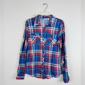 Buckle Daytrip Plaid button up shirt Women’s Large